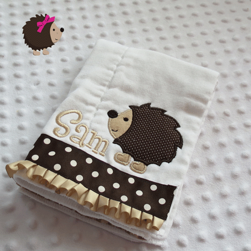 Burp Cloth - Hedgehog